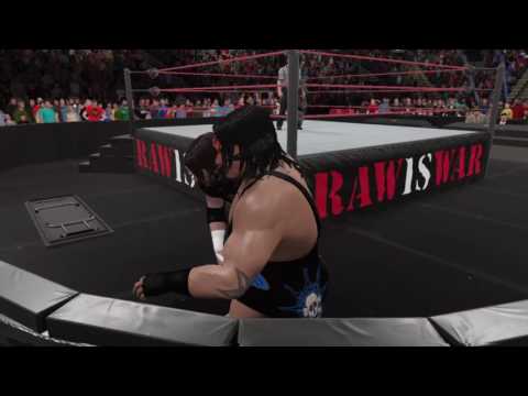 WWE 2K17 Rhyno vs Raven Hardcore Title
