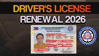 Drivers License Renewal Process 2026 | Paano mag renew ng Lisenya ngayong 2026 | Davz Tutorial