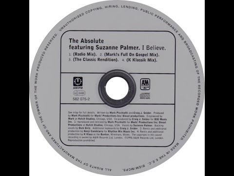 The Absolute featuring Suzanne Palmer - I Believe (The Classic Rendition)