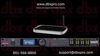 DBX DriveRack PA2 Wireless Network Video