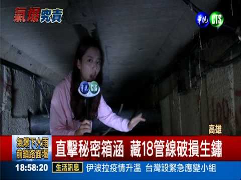 又見危險箱涵! 暗藏18鏽蝕管線