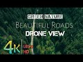 Beautiful Road In Nature Drone View 4k Video Ultra HD