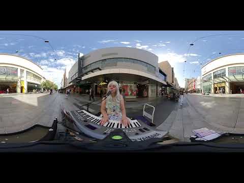 Busking in Rundle Mall for perhaps the last time for the foreseeable future - in 360