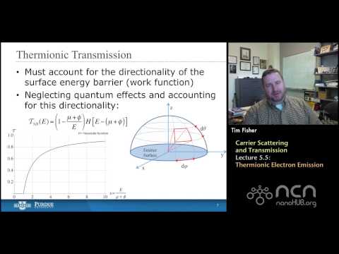 nanoHUB-U Thermal Energy at the Nanoscale L5.5: Carrier Scattering - Thermionic Electron Emission