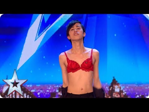 Watch Sora’s clothes magically DISAPPEAR ! | Auditions | BGT 2018 Video