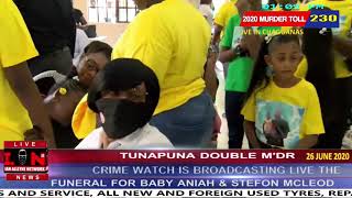 FRIDAY  26TH JUNE 2020 - TUNAPUNA DOUBLE M&#39;DR - FUNERAL FOR BABY ANIAH AND STEFON MCLEOD