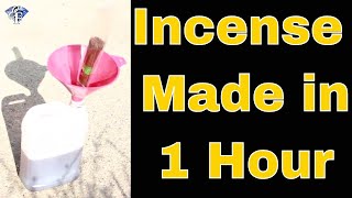 Fastest way to make incense sticks