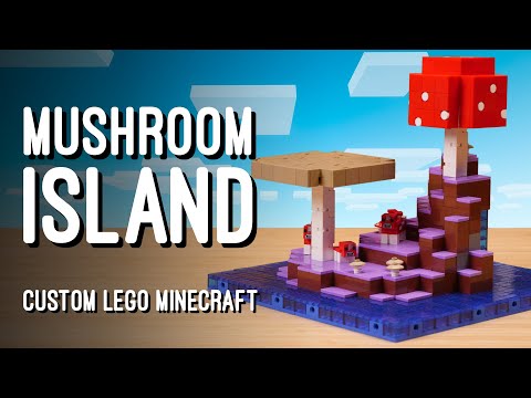 Cheesey Studios - The Mushroom Island | Custom LEGO Minecraft World
