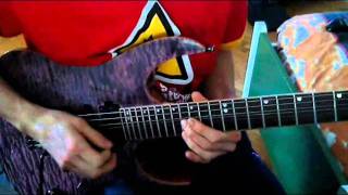 Scar Symmetry - Illuminoid Dream Sequence solo + lesson (slowdown)