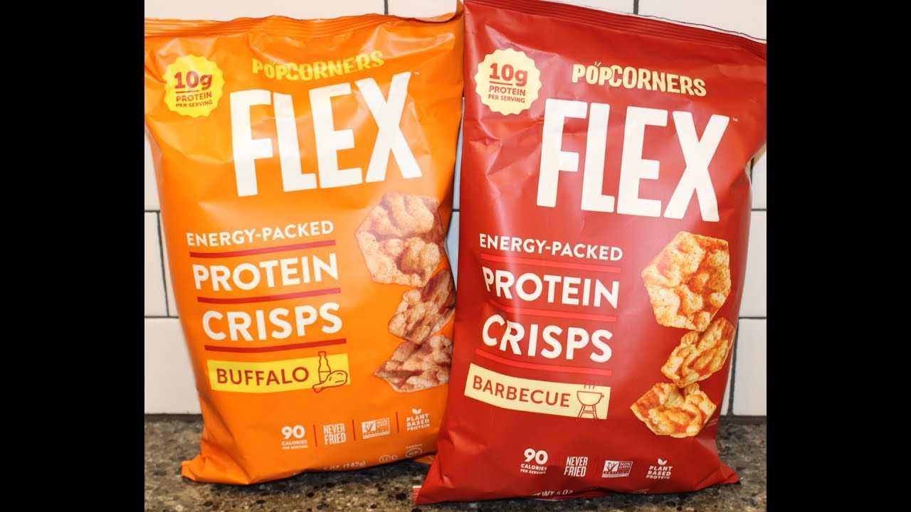 Watch video PopCorners Flex: Buffalo & Barbecue Energy-Packed Protein Crisps Review Now PopCorners Flex: Buffalo & Barbecue Energy-Packed Protein Crisps Review