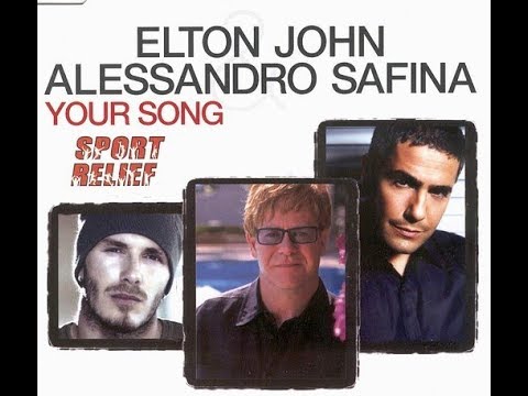 Elton John with Alessandro Safina - Your Song 2002 (with Lyrics!)