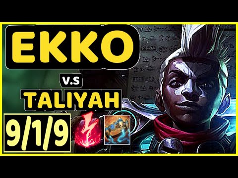 MAGIFELIX (EKKO) vs TALIYAH - 9/1/9 KDA JUNGLE GAMEPLAY - EUW Ranked GRANDMASTER