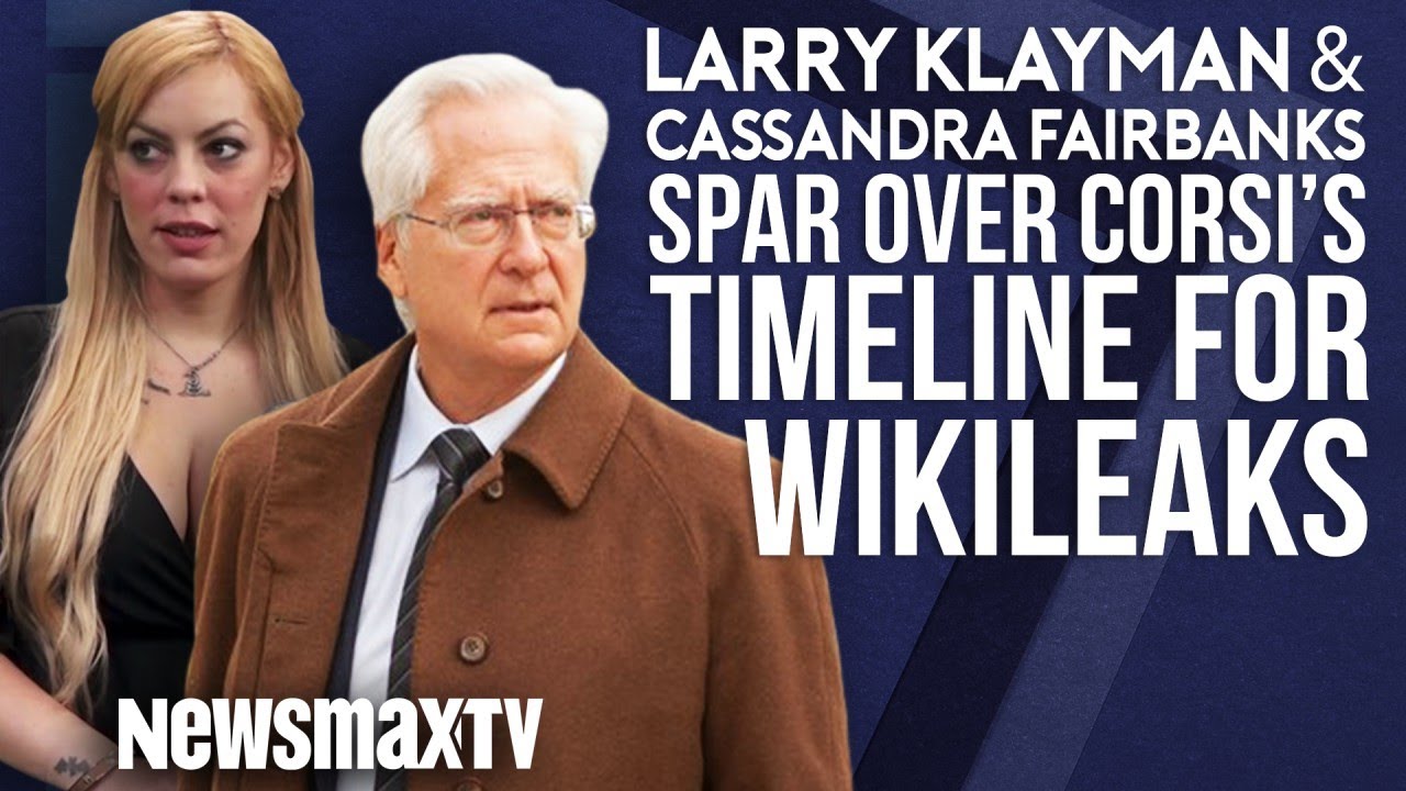 Larry Klayman and Cassandra Fairbanks Spar Over Corsi's Wikileaks Timeline - YouTube