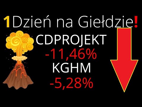 Krew leje się na CDPROJEKT gigantyczne obroty ponad 1,2 mld i spadek -30% od szczytu! Korekta trwa!