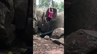 Video thumbnail of Twist, 6b+. Albarracín