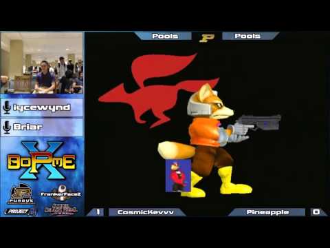BoPME X Melee - CosmicKevvv (Falco, ICs) vs. Pineapple (Marth, Fox) RR Pools