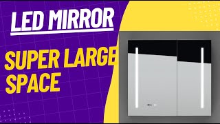 Led mirror cabinet that upgrades your bathroom~ don't miss it!!!