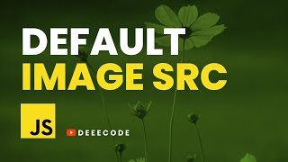 How to apply a default image URL to an image tag with JavaScript