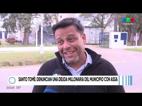 Santo Tomé: denuncian una deuda millonaria del municpio con ASSA