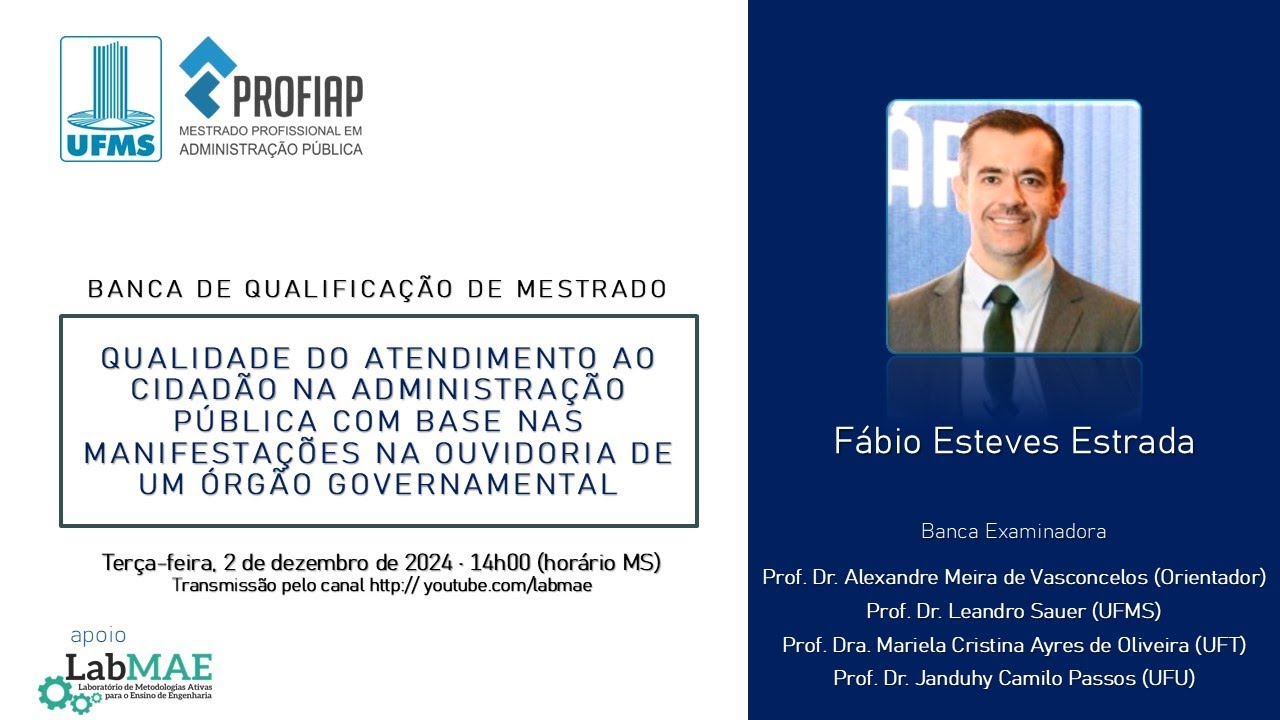 PROFIAP - Banca de Qualificação - Fabio Esteves Estrada