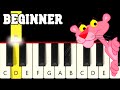 Pink Panther - Very Easy and Slow Piano tutorial