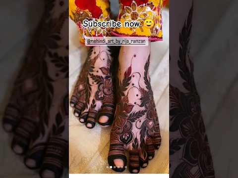 leg mehndi designs #trending #mehndi #simple #henna #subscribe #mehnditation #shorts