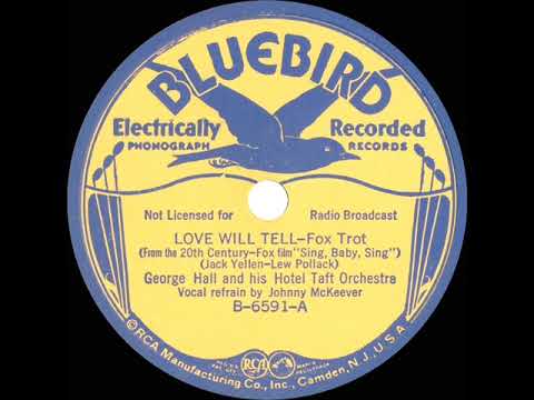 1936 George Hall - Love Will Tell (Johnny McKeever, vocal)