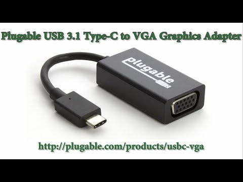 Expand to an Additional VGA Display on USB-C Laptops & Tablets