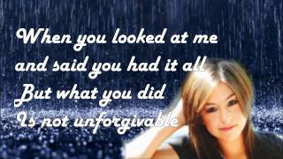 Christina Grimmie - Unforgivable - Lyrics On Screen