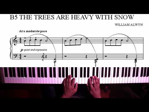 ABRSM 2023-24 Grade 1 Piano Exam B5 - W. Alwyn - The Trees are Heavy with Snow