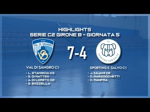 Val Di Sangro C5 - Sporting S. Salvo C5 - HIGHLIGHTS - Serie C2/B Giornata 5 - 08/11/2025