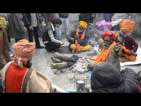 Baba smoking Joint At Shivratri