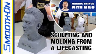 How To Create a Sculpture From a Lifecasting - Sculpting, Mold Making and Casting Tutorial