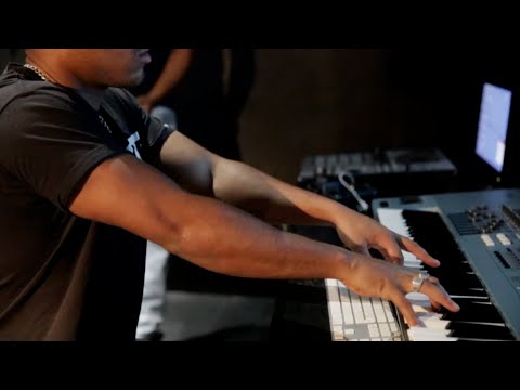 BlackBrown X Kalibwoy in studio recording "Nuh take diss"