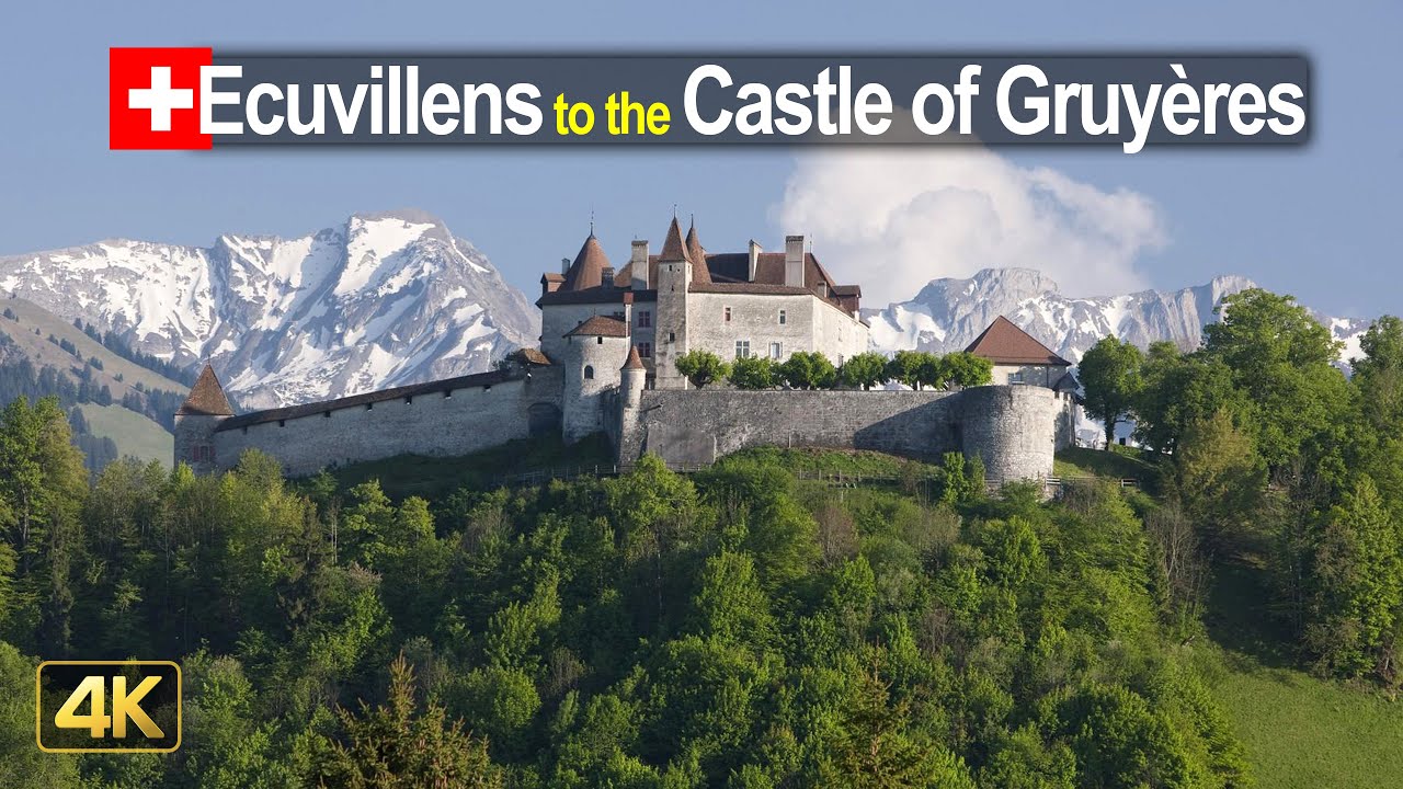 Driving to the Castle of Gruyères