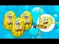 Spongebob kinder surprise eggs Huevos de chocolate Sorpresa Bob Esponja