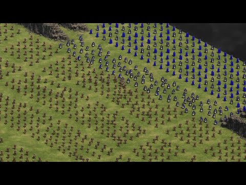 Age of Empires II: Definitive Edition | 12,000 Men-at-arms vs 300 Elite Teutonic Knights