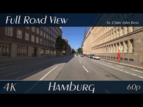 Hamburg, Germany: St. Georg, Altstadt - Kurt-Schumacher-Allee, Altmannbrücke, Steinstraße - 4K UHD
