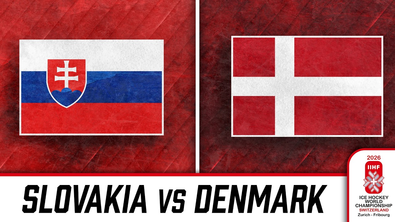 Watch Slovakia vs Denmark at the 2026 IIHF World Championship 🇸🇰🇩🇰🏒