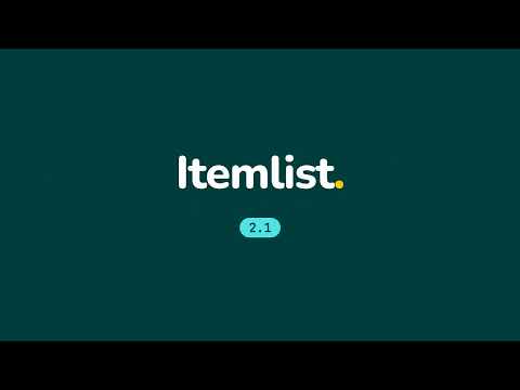 Itemlist - Inventory Tracker video preview