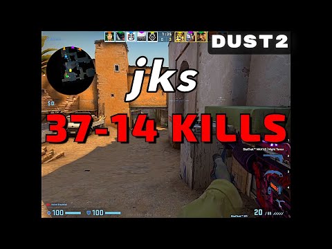 CSGO POV jks (37-14) (Dust2) 𝙒𝙞𝙣 (16-13) / Faceit 21.10.2022