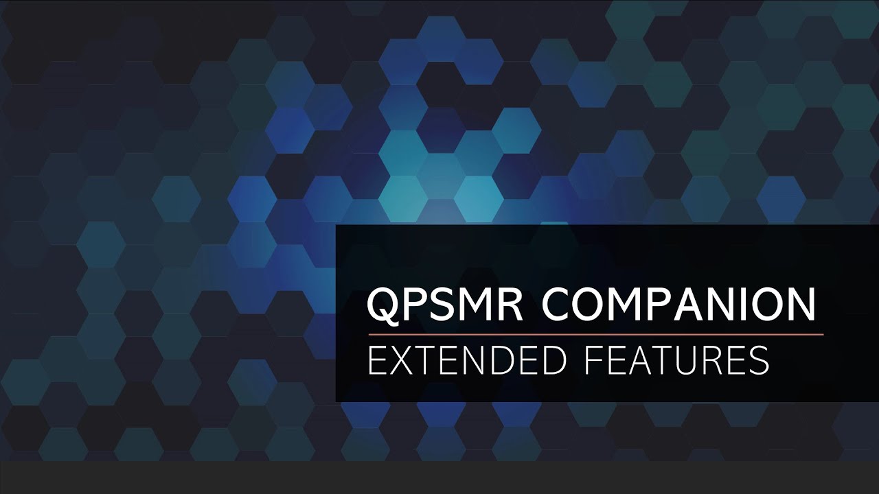 QPSMR Companion Extended Features
