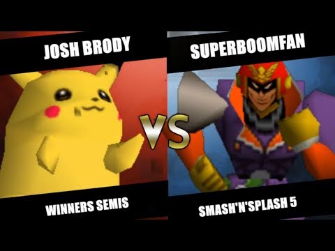 SnS5 SSB64 - ATK | Josh Brody (Pikachu) Vs PG | SuPeRbOoMfAn (Falcon) Super Smash Bros Winners Semis