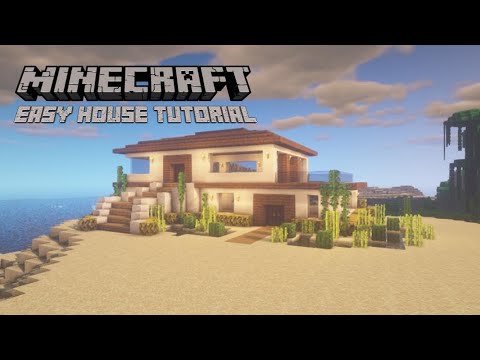 Cameron Plays  - Minecraft: Easy Modern Beach House Tutorial