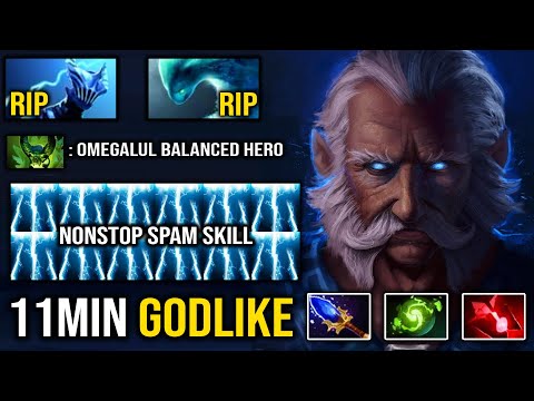 NEW GOD TIER ROAMER GUIDE 11Min Godlike Nonstop Spam Lightning Skills & Never Die DotA 2 Zeus
