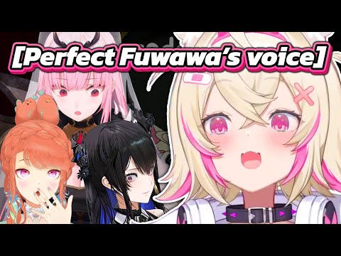 holoEN members made Mococo do an Fuwawa imitation and it was PERFECT