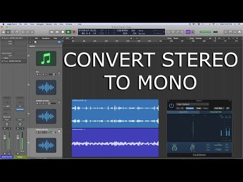 Logic Pro X Tutorial - Convert Stereo to Mono