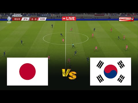 🔴JAPAN vs SOUTH KOREA - AFC ASIAN CUP 2026 | Pes 21 Gameplay Simulation