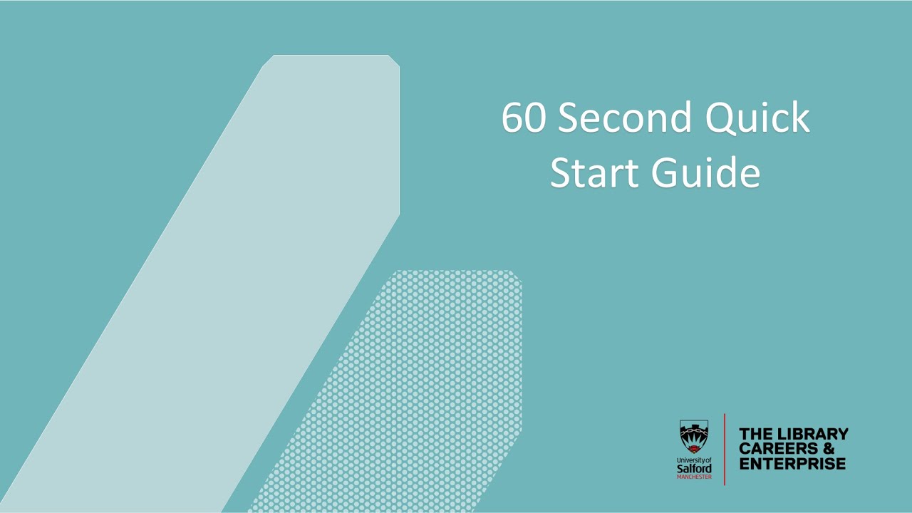60 Second Quick Start Guide