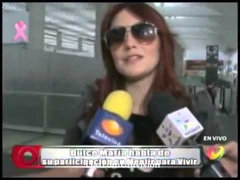 #VIDEO @DulceMaria habla de Christian Chavez y agradecida por MentirParaVivir QPokar)